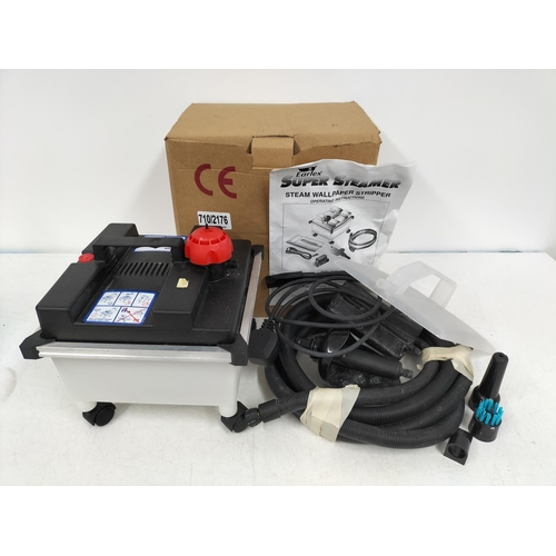86 - Earlex Super Steamer Wallpaper Stripper with Attachments and Instructions. W/O