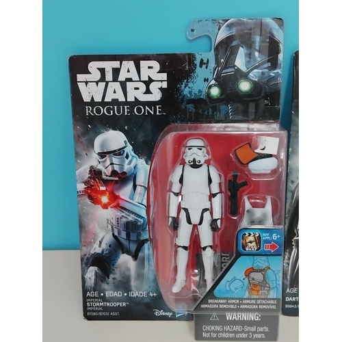 12 - Sealed Hasbro Star Wars, Rogue One 2017 Action Figures (2) 'Darth Vader' B9843/B7072 ASST and 'Storm... 