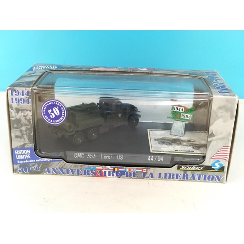 19 - Collection of Boxed Die-Cast Military Vehicles (5) to include Solido Half Truck M3 No 244, Solido 60... 