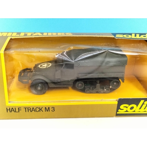 19 - Collection of Boxed Die-Cast Military Vehicles (5) to include Solido Half Truck M3 No 244, Solido 60... 