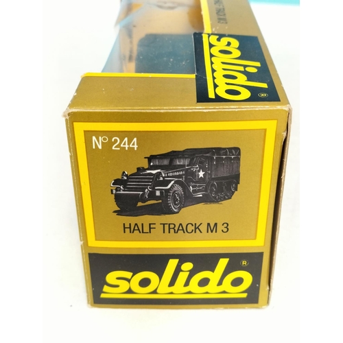 19 - Collection of Boxed Die-Cast Military Vehicles (5) to include Solido Half Truck M3 No 244, Solido 60... 