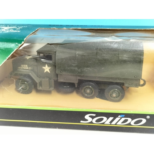 19 - Collection of Boxed Die-Cast Military Vehicles (5) to include Solido Half Truck M3 No 244, Solido 60... 