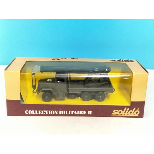 19 - Collection of Boxed Die-Cast Military Vehicles (5) to include Solido Half Truck M3 No 244, Solido 60... 
