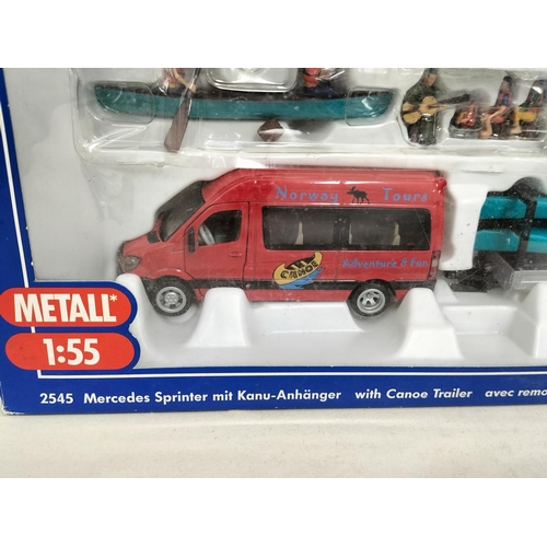 20 - Collection of Die-Cast Vehicles (5) to include Boxed Siku 2545 Mercedes Sprinter with Canoe Trailer ... 