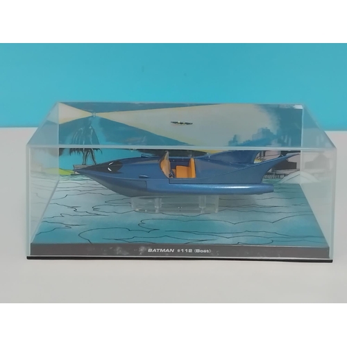 26 - Cased Eaglemoss Batman Vehicles (2), Bat Boat and Catmobile.