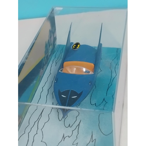 26 - Cased Eaglemoss Batman Vehicles (2), Bat Boat and Catmobile.