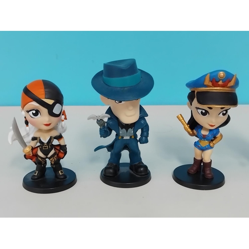 31 - Collection of DC Vinyl Figures (9). Approx 9cm Tall.