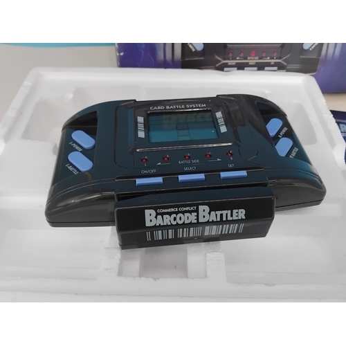 36 - Boxed Tomy/Epoch 1992 'Barcode Battler'. Powers Up. Requires Batteries.