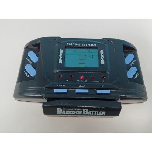36 - Boxed Tomy/Epoch 1992 'Barcode Battler'. Powers Up. Requires Batteries.