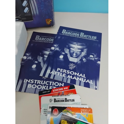 36 - Boxed Tomy/Epoch 1992 'Barcode Battler'. Powers Up. Requires Batteries.