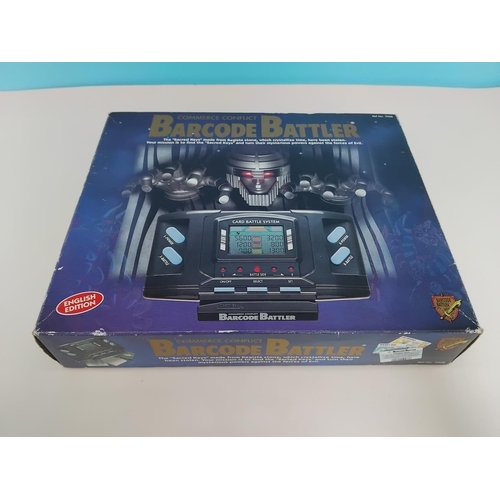 36 - Boxed Tomy/Epoch 1992 'Barcode Battler'. Powers Up. Requires Batteries.