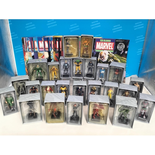 106 - Boxed Eaglemoss The Marvel Classic Figurine Collection 2008 Figures (25) with Magazines to include T... 