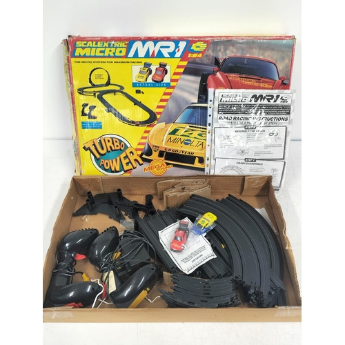 109 - Boxed Scalextric Micro MR1 Race Track and Cars.