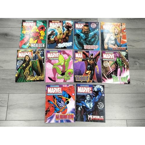 111 - Boxed Eaglemoss The Marvel Classic Figurine Collection 2009 Figures (25) with Magazines to include V... 