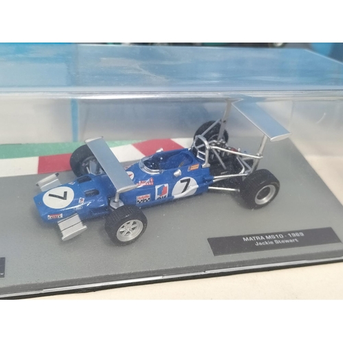 47 - Cased Altaya/Panini F1 Car Collection 1:43 Scale Vehicles (7) to include Michael Schumacher Ferrari ... 