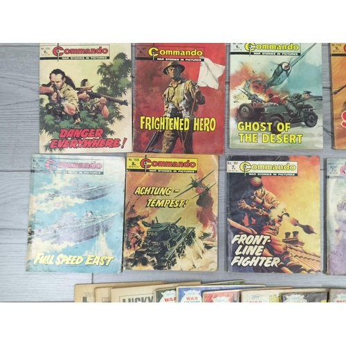 96 - Quantity of Commando Comics Collection (24) plus Battle Picture Books and Action Man Novel.