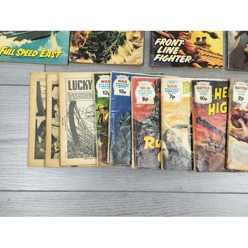 96 - Quantity of Commando Comics Collection (24) plus Battle Picture Books and Action Man Novel.