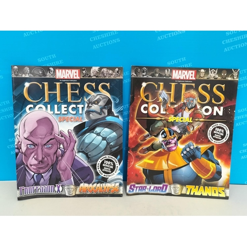 98 - Eaglemoss Marvel Chess Collection Special 'King' Pieces, 2 Sets of 2 to include Professor X & Ap... 
