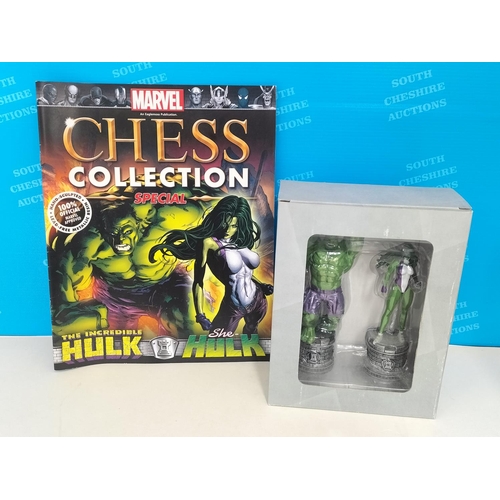 99 - Eaglemoss Marvel Chess Collection Special Pieces, 3 Sets of 2 to include 'Knights' - Rocket Raccoon ... 
