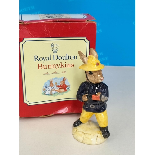 359 - Boxed Royal Doulton Bunnykins 10.5cm Figure 'Fireman Bunnykins'.