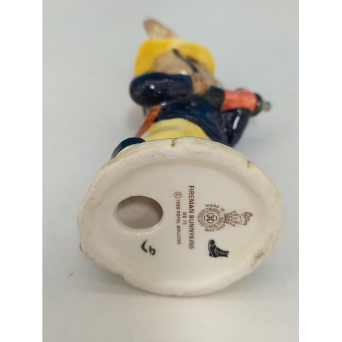 359 - Boxed Royal Doulton Bunnykins 10.5cm Figure 'Fireman Bunnykins'.