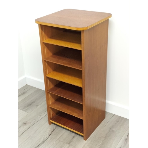362 - Modern Wooden Six Shelf Open Unit, 83cm High, 38cm x 38cm. Collection Only.