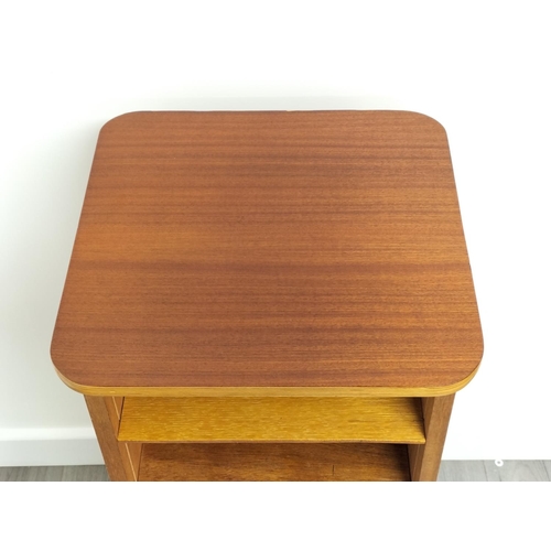 362 - Modern Wooden Six Shelf Open Unit, 83cm High, 38cm x 38cm. Collection Only.