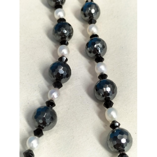 367 - Assorted Glass and Agate Bead Necklaces (3) to include Haematite, Agate Discs and Faceted Beads. All... 