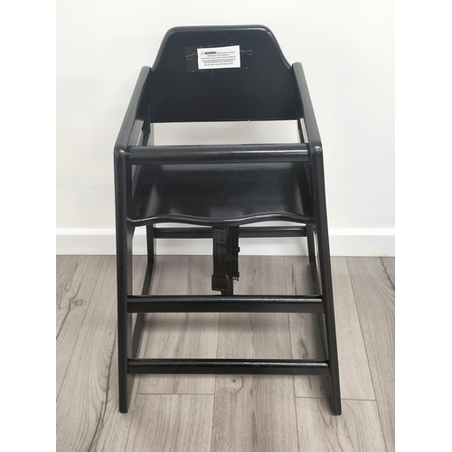 372 - Wooden Bambino High Chair plus a Tido Baby Walker with Blocks. Collection Only.