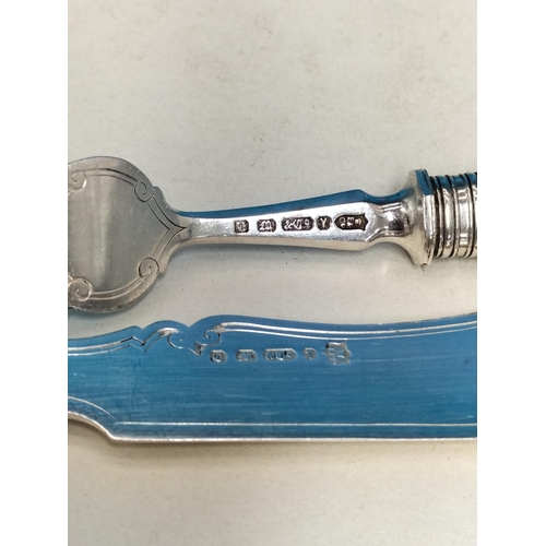 383 - Silver Plated A1 and Glass Harrods (London) Hors D'Oeuvres Dish (38 x 27cms), Berry Spoons (3) and 1... 