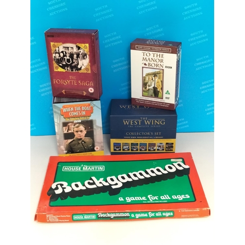 389 - Collection of Complete DVD Box Sets to include 'To The Manor Born', 'The West Wing', 'When the Boat ... 
