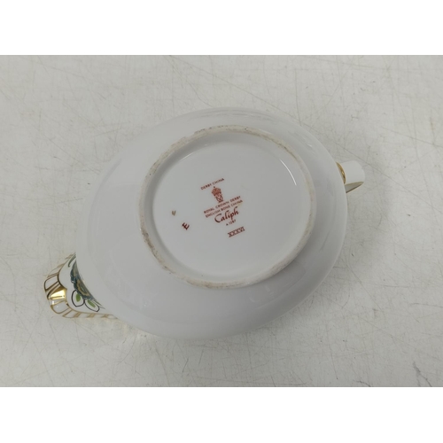 393 - Royal Crown Derby 'Caliph' A1287 Part Dinner Service to include 27cm Dinner Plates (2), 21cm Plates ... 