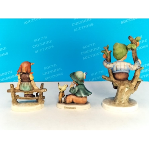 397 - Hummel Figures (6) to include Apple Tree Boy and Girl, Playmates, etc. Tallest 15cm.