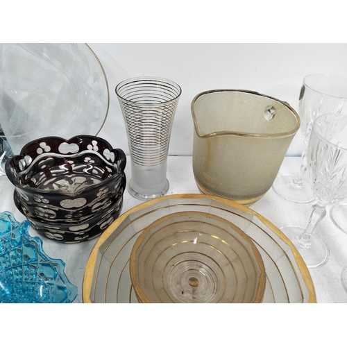 403 - Large Collection of Glassware to include Davidson Primrose Pearline Vaseline Posy Bowl, Amber Glass ... 