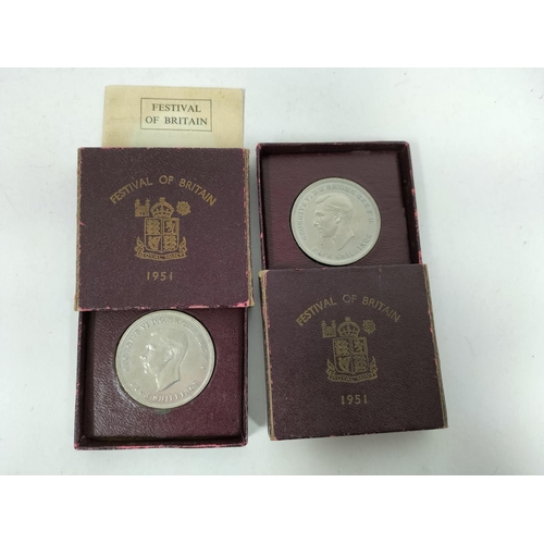 409 - Mixed Collection of Coins to include 2 x 1951 Festival of Britain Coins, etc.