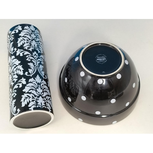 412 - Spode 'Baking Days' Bowl (11cm High, 17.5cm Diameter), Spode White Heart Trinket Pot plus Unmarked B... 