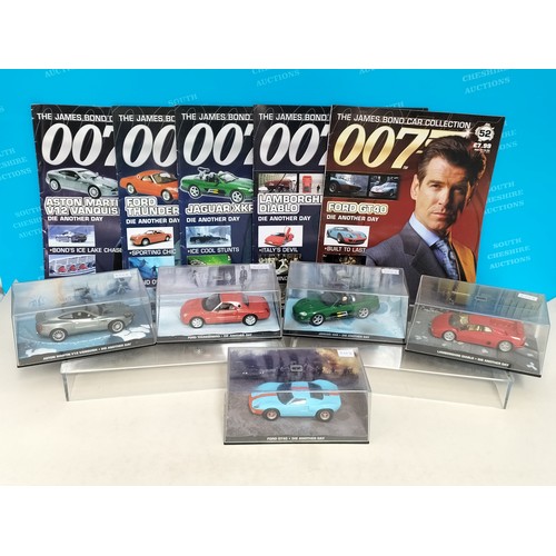 130 - Eaglemoss James Bond 007 Cased Die-Cast Vehicles (5) with Magazines to include 2002 'Die Another Day... 