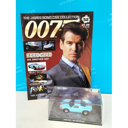 130 - Eaglemoss James Bond 007 Cased Die-Cast Vehicles (5) with Magazines to include 2002 'Die Another Day... 