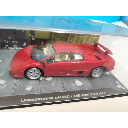 130 - Eaglemoss James Bond 007 Cased Die-Cast Vehicles (5) with Magazines to include 2002 'Die Another Day... 