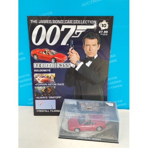 125 - Eaglemoss James Bond 007 Cased Die-Cast Vehicles (3) with Magazines to include 1995 'Goldeneye' Ferr... 