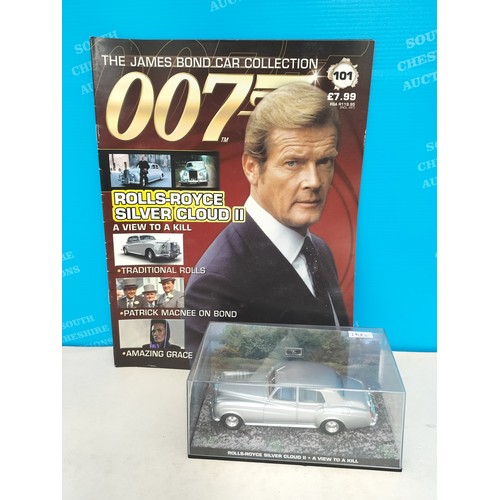 116 - Eaglemoss James Bond 007 Cased Die-Cast Vehicles (3) with Magazines to include 1987 'The Living Dayl... 
