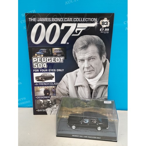 115 - Eaglemoss James Bond 007 Cased Die-Cast Vehicles (3) with Magazines to include 1981 'For Your Eyes O... 