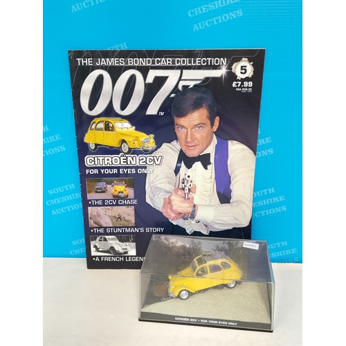 115 - Eaglemoss James Bond 007 Cased Die-Cast Vehicles (3) with Magazines to include 1981 'For Your Eyes O... 