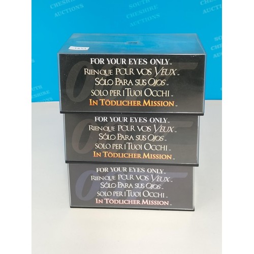 115 - Eaglemoss James Bond 007 Cased Die-Cast Vehicles (3) with Magazines to include 1981 'For Your Eyes O... 
