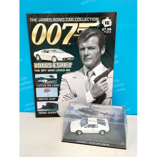 114 - Eaglemoss James Bond 007 Cased Die-Cast Vehicles (4) with Magazines to include 1977 'The Spy Who Lov... 