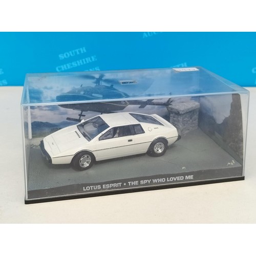 114 - Eaglemoss James Bond 007 Cased Die-Cast Vehicles (4) with Magazines to include 1977 'The Spy Who Lov... 