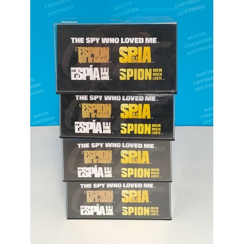 114 - Eaglemoss James Bond 007 Cased Die-Cast Vehicles (4) with Magazines to include 1977 'The Spy Who Lov... 