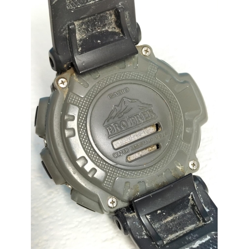 Casio Triple Sensor Protrek Digital Watch W/O.