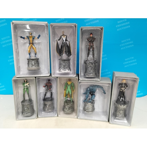 103 - Eaglemoss Complete Marvel 32 Piece Chess Collection with Magazines. No Board.