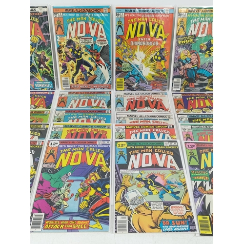 104 - Marvel Comics 1976 'The Man Called Nova' Nos 1-25. All Bagged and Boarded